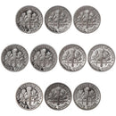 2000-2009 S Proof Roosevelt Dime Run 90% Silver 10 Coins