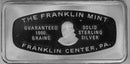 3000 Grains - lot of 3 1000 grains Christmas silver art Bars Franklin Mint 1971 1972 1974