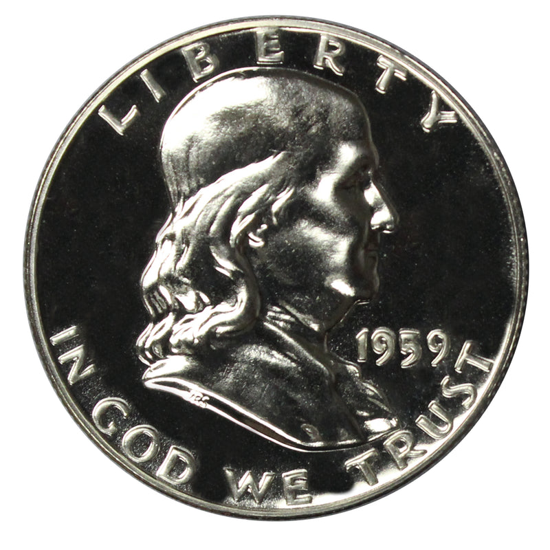 1959 Franklin half dollar Gem 90% Silver Proof