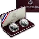 1996 Olympic Wheelchair & Tennis Proof Commemorative 2 Coin Set 90% Silver OGP