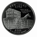2001 S State Quarter Gem Deep Cameo Proof Roll CN-Clad (40 Coins)
