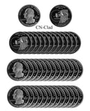 2002 S Indiana State Quarter Proof Roll CN-Clad (40 Coins)