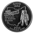 2002 S Ohio State Quarter Proof Roll CN-Clad (40 Coins)