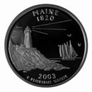 2003 S State Quarter Gem Deep Cameo Proof Roll CN-Clad (40 Coins)
