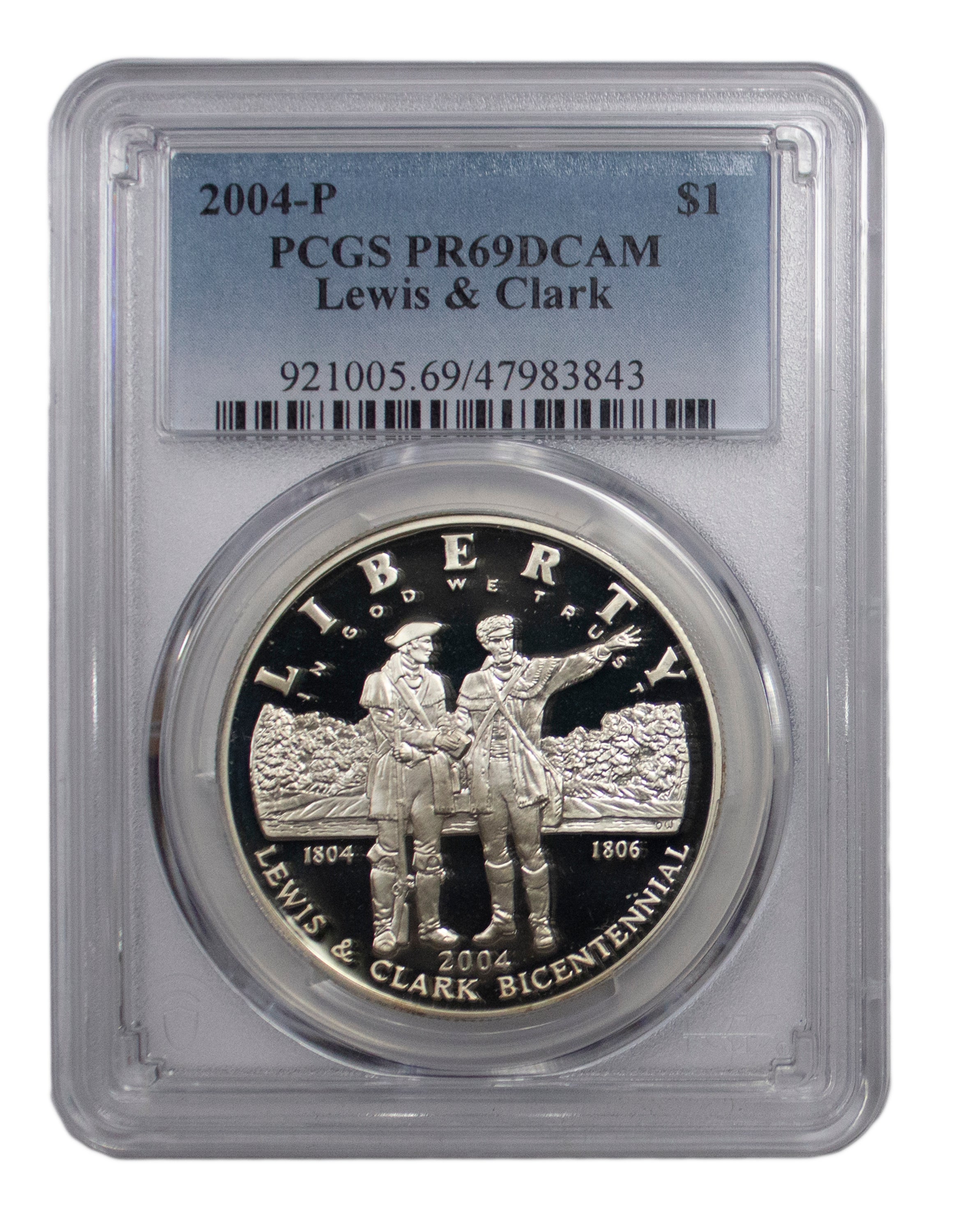 2004 -P Lewis & Clark Proof Commemorative Silver Dollar PCGS DCAM PR69