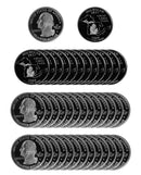 2004 S Michigan State Quarter Proof Roll 90% Silver (40 Coins)