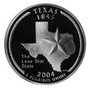 2004 S State Quarter Gem Deep Cameo Proof Roll CN-Clad (40 Coins)
