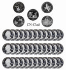 2004 S State Quarter Gem Deep Cameo Proof Roll CN-Clad (40 Coins)