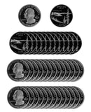 2005 S Oregon State Quarter Proof Roll 90% Silver (40 Coins)