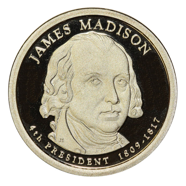 2007-S James Madison Presidential Proof Dollar Gem Deep Cameo US Coin