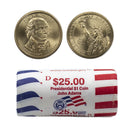2007 -P John Adams Presidential Dollar Mint Roll BU 25 US Coin