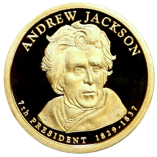 2008-S Andrew Jackson Presidential Proof Dollar Gem Deep Cameo US Coin