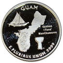 2009 S Territories & DC Quarter Gem Deep Cameo Proof Roll CN-Clad (40 Coins)