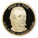 2009 S James Polk Presidential Dollar Proof Roll (20 Coins)
