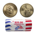 2009 -D John Tyler Presidential Dollar Mint Roll BU 25 US Coin