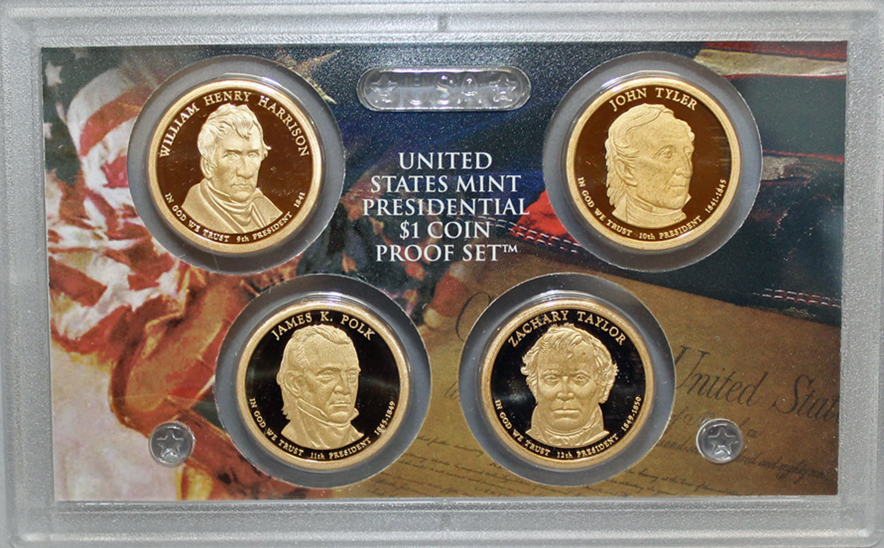 2009 S Presidential Dollar US Mint Poof set in Lense NO BOX or COA 4 U