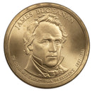 2010 James Buchanan Presidential Dollar Bank Roll Sealed BU Clad 25 US Coin
