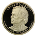 2011 S Presidential Dollar Proof Roll (20 Coins) Garfield Grant Hayes Johnson