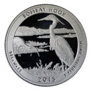 2015 S Parks ATB Quarter Bombay Hook Gem Deep Cameo Proof CN-Clad