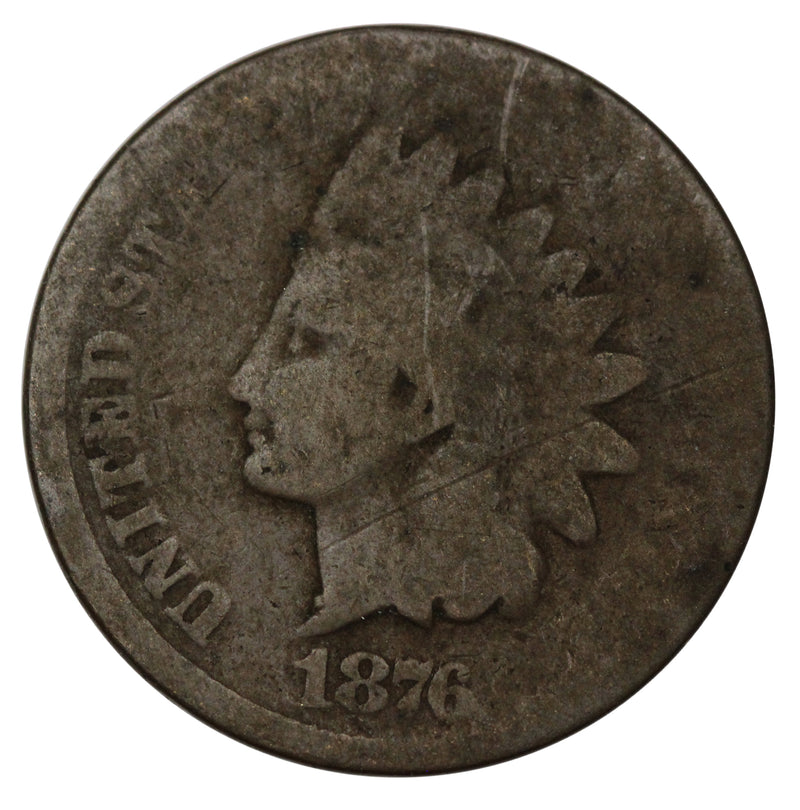 1876 -P Indian Head cent 1c - GD Good Condition (2024)