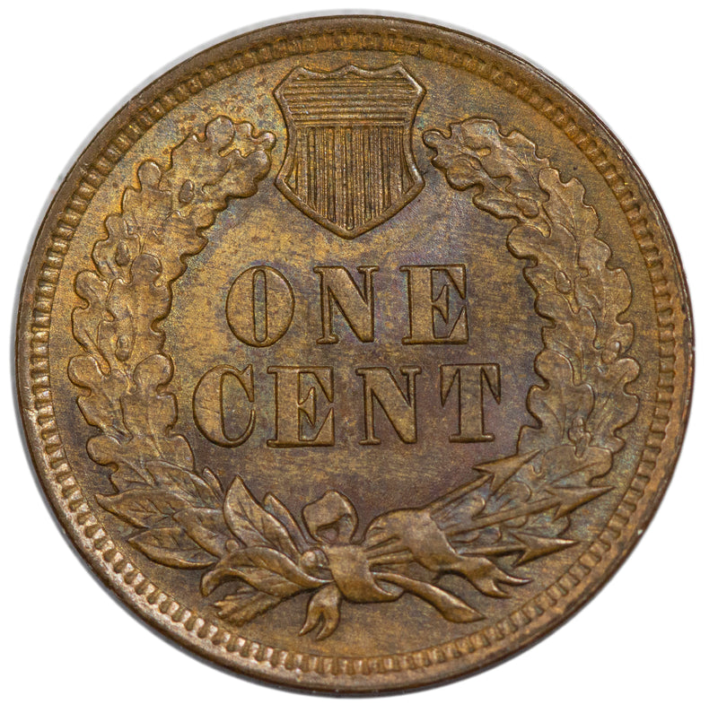 1907 -P Indian Head cent 1c - Gem BU Condition (2044) 4 diamonds