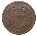 1865 US Two Cent - Fancy 5 Version - Ungraded (22072)