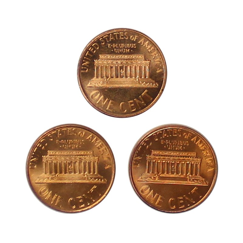 1965-1967 SMS Lincoln Memorial Cent Run 3 Coins