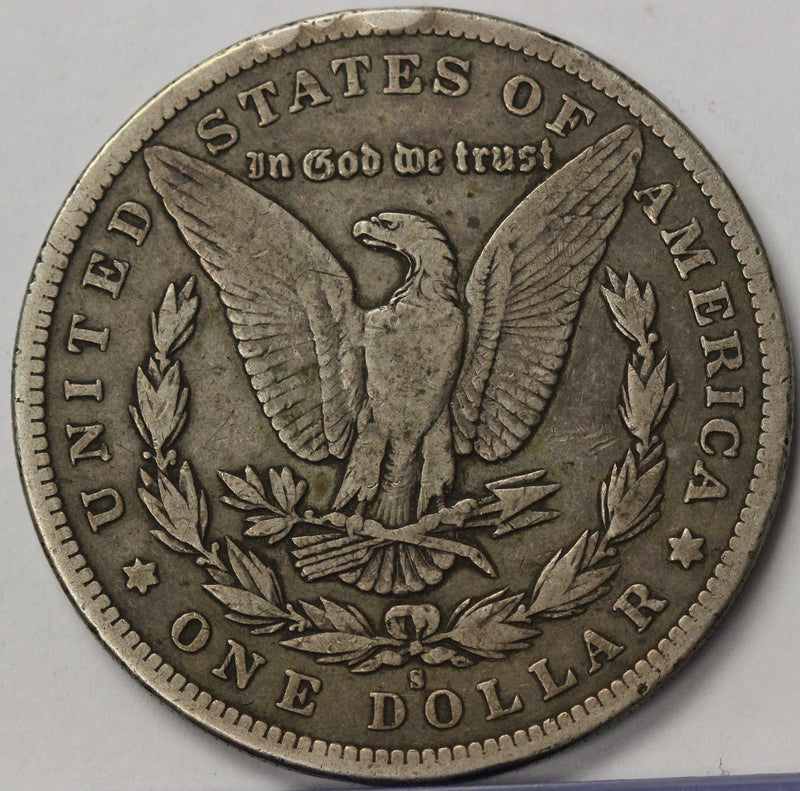 1896 -S Morgan Silver Dollar - VF Condition (7027)