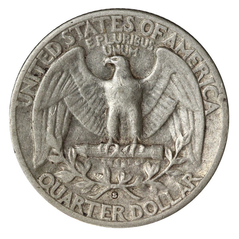 1937 -S Washington Quarter 25c - VF Very Fine Condition (SP)