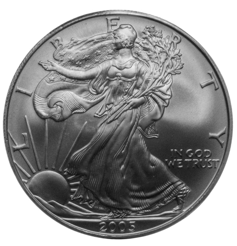2005 -P American Silver Eagle BU Gem 1 oz dollar