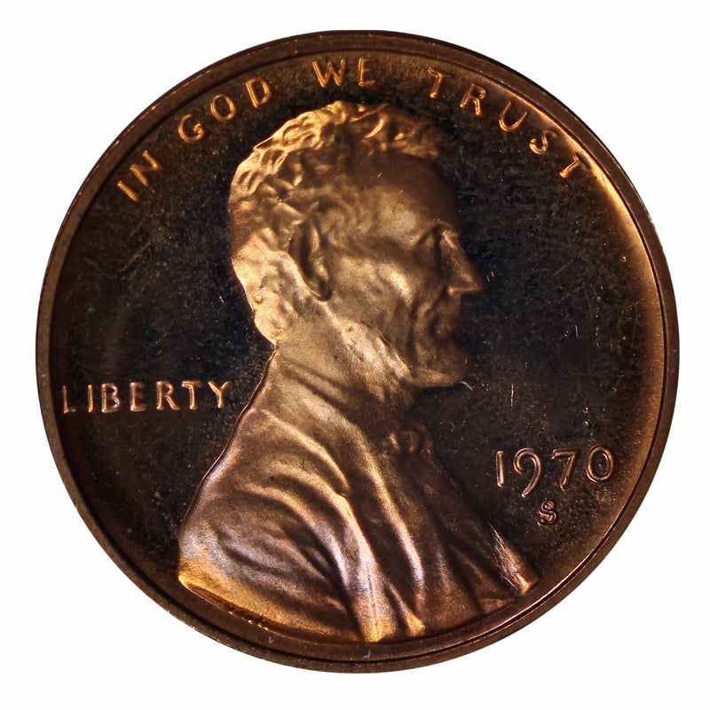 1970 Gem Proof Lincoln Cent Roll (50 Coins)