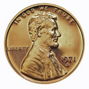 1971 Gem Proof Lincoln Cent Roll (50 Coins)