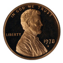 1978 Gem Deep Cameo Proof Lincoln Memorial Cent