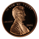 2006 Gem Deep Cameo Proof Lincoln Memorial Cent