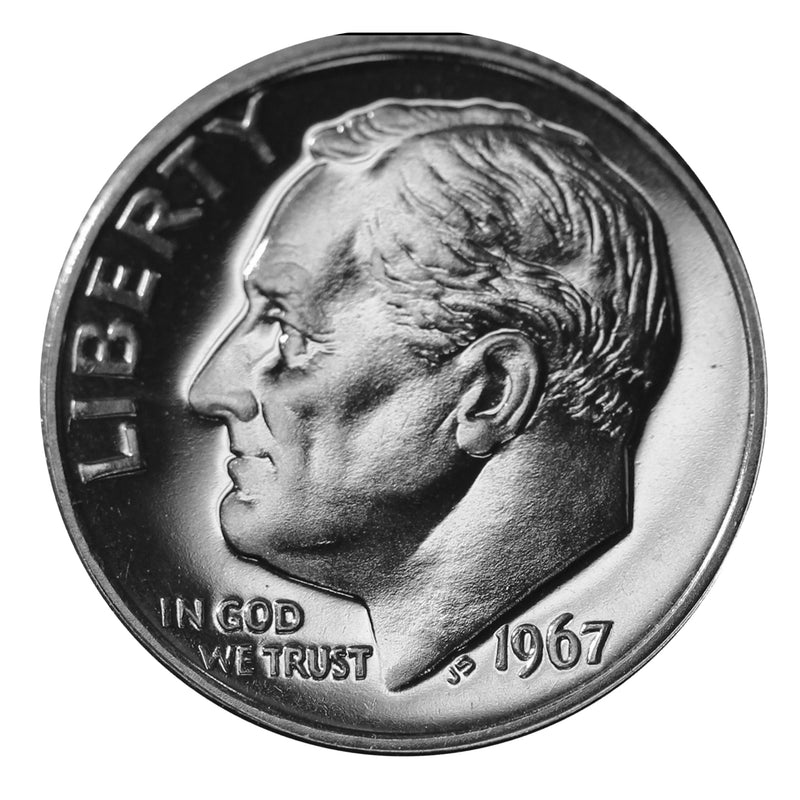 1967 SMS Roosevelt Dime Roll (50 Coins)