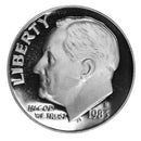 1983 S Roosevelt Dime Gem Deep Cameo Proof CN-Clad Roll (50 Coins)