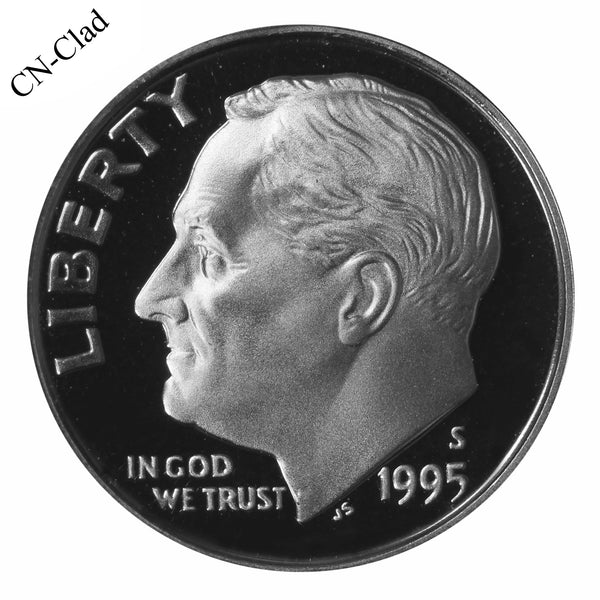 1995 S Roosevelt Dime Choice Cameo CN-Clad Proof