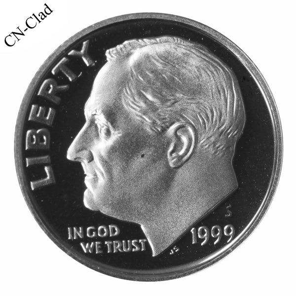 1999 S Roosevelt Dime Choice Cameo CN-Clad Proof