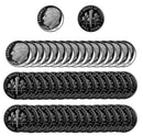 1981 S Roosevelt Dime Gem Deep Cameo Proof CN-Clad Roll (50 Coins) Type 2