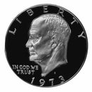 1973 S Eisenhower Dollar Gem Deep Cameo Proof Roll CN-Clad (20 Coins)