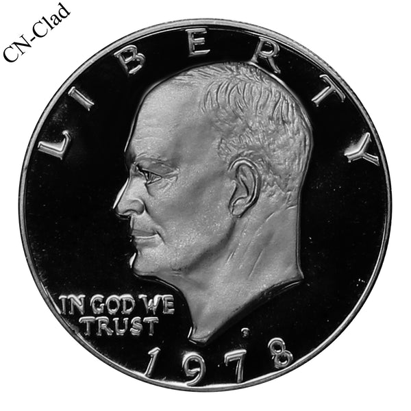 1978 S Eisenhower Dollar Gem Proof CN-Clad Coin