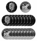 1974 S Eisenhower Dollar Gem Deep Cameo Proof Roll CN-Clad (20 Coins)