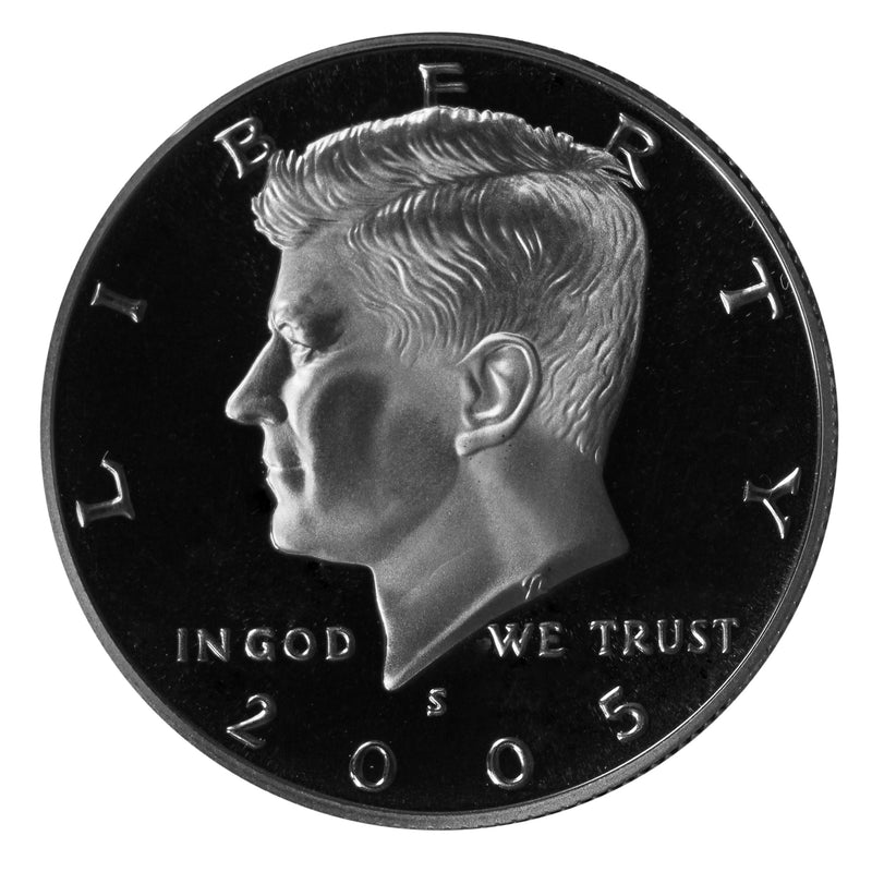 2005 S Kennedy Half Dollar Gem Proof Roll CN-Clad (20 Coins)