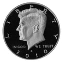 2010 S Kennedy Half Dollar Gem Proof Roll CN-Clad (20 Coins)