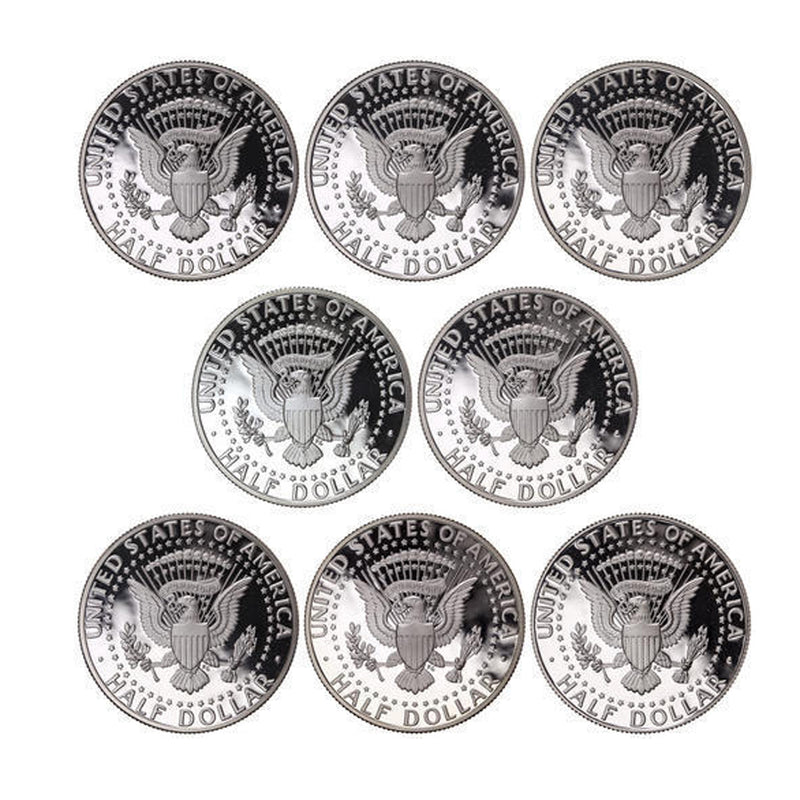 1992-1999 S Proof Kennedy Half Dollar Run 90% Silver 8 Coins