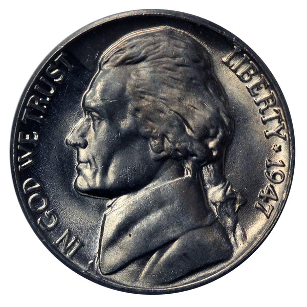 1947 -S Jefferson Nickel - Choice/Gem BU US Coin