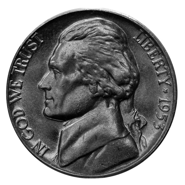 1953 -P Jefferson Nickel - Choice/Gem BU US Coin