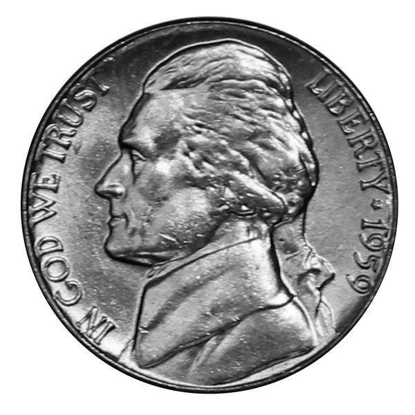 1959 -P Jefferson Nickel - Choice/Gem BU US Coin