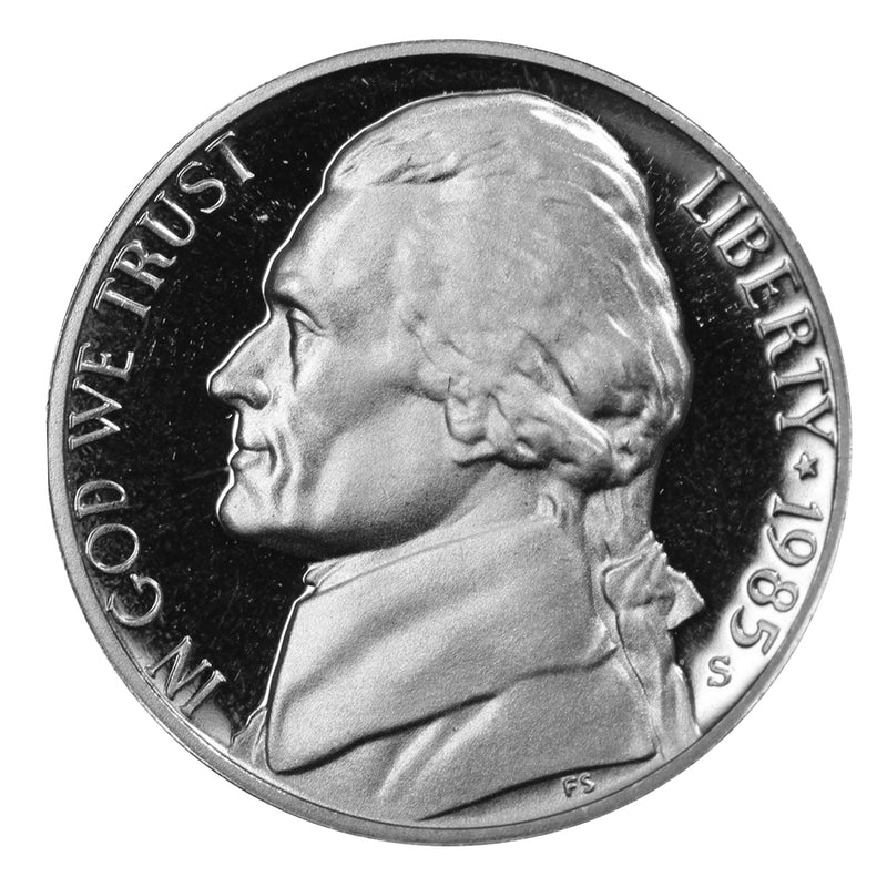 1985 S Jefferson Nickel Gem Proof Roll (40 Coins)