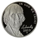 2012 S Jefferson Nickel Gem Proof Roll (40 Coins)